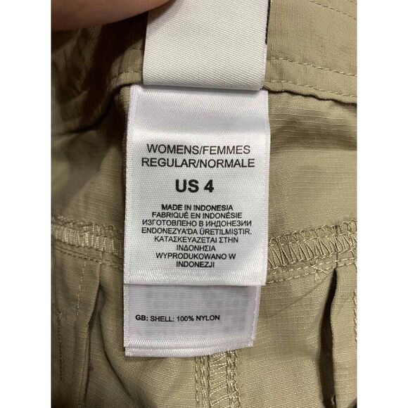 Northface Womens Bermuda Shorts Khaki Size 4‎ Hiking/outdoors - Picture 6 of 11